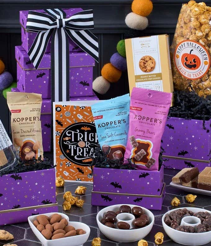 Happy Halloween Treats Tower