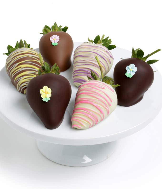 Flower Power Belgian Chocolate Covered Strawberries