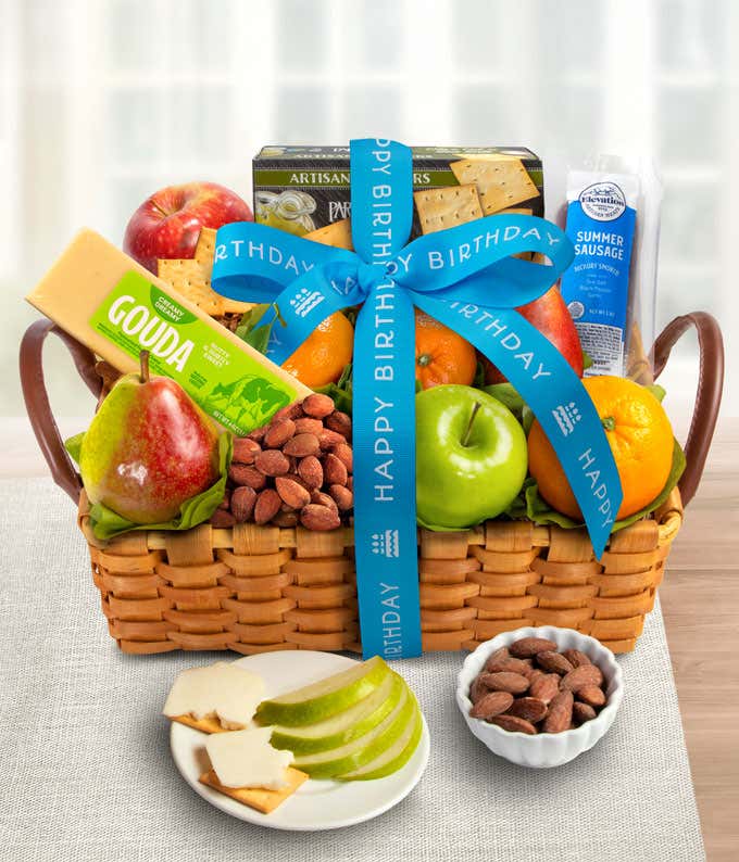 Salami & Cheese Birthday Gift Basket