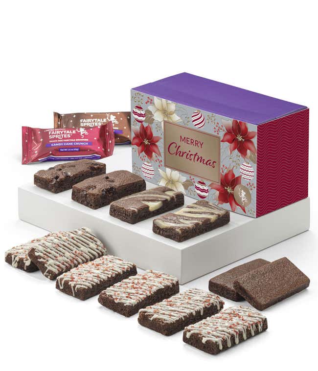 Merry Christmas Dozen Peppermint Crunch Fairytale Brownie Sprites 