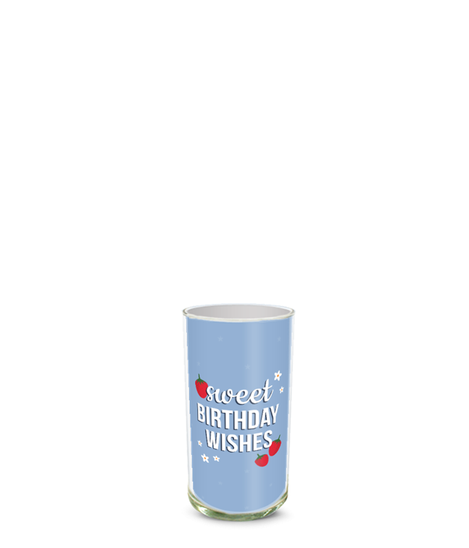 Partial image of Custom Photo Vase without flowers.