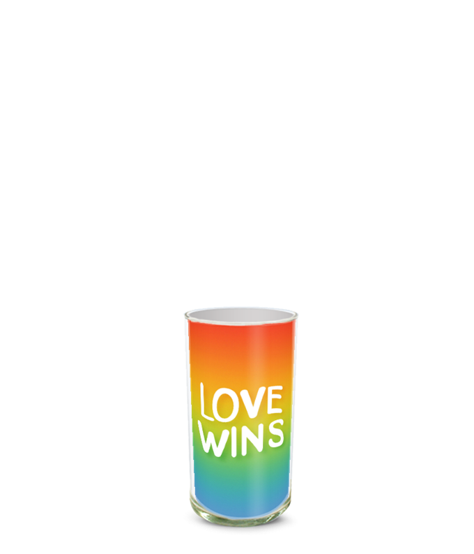 Partial image of Custom Photo Vase without flowers.